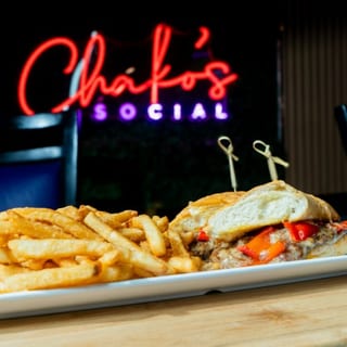 Philly Steak Sandwich & Fries 